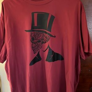 Robert Graham skeleton top hat graphic T-shirt